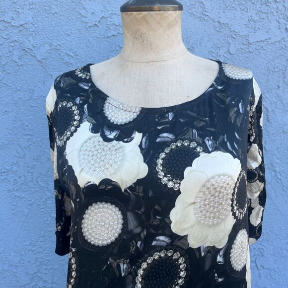 Silk Shift dress in Size 10 floral whimsygoth Romance Was Born - Picture 4 of 9